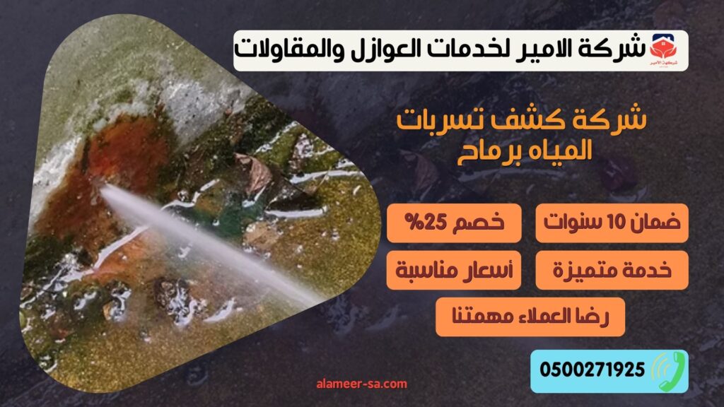 شركة كشف تسربات المياه برماح