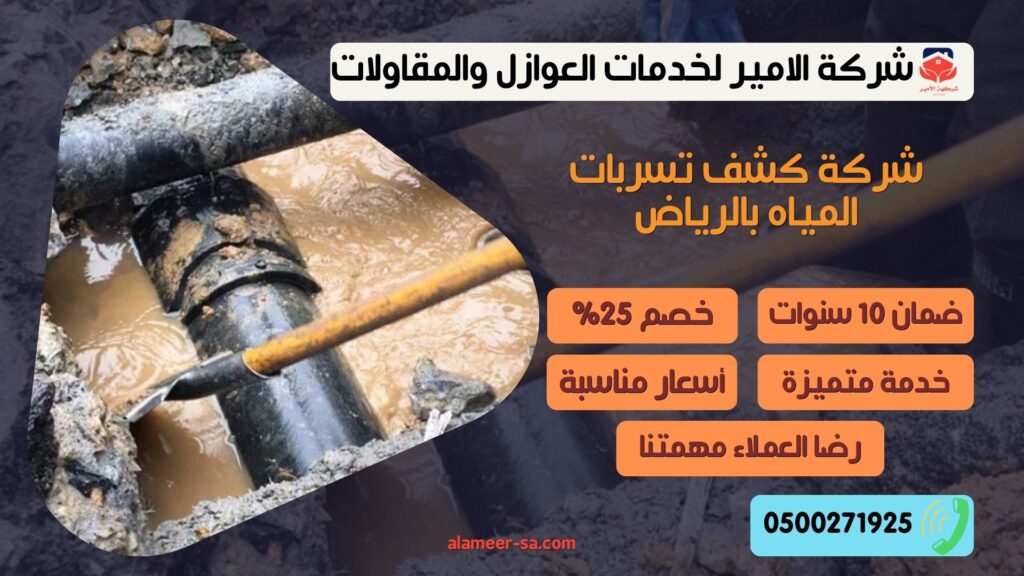 كشف تسربات المياه بالرياض شركة كشف تسربات المياه بالرياض